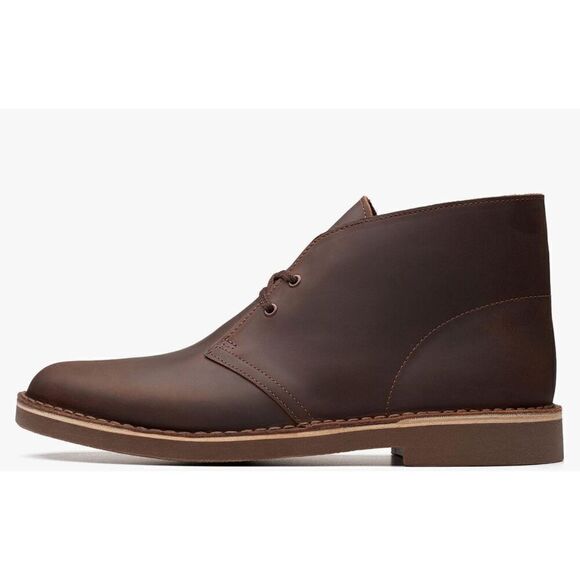 Clarks Men's Bushacre 2 Chukka Boot in Dark Brown NWT Size 10 1/2 - Picture 1 of 8